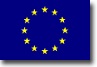 Bandera de la Unión Europea y futura bandera de los Estados Unidos de Europa.